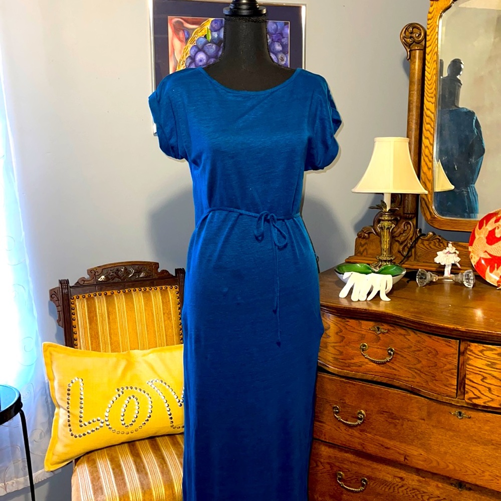 Loft Linen blend maxi dress